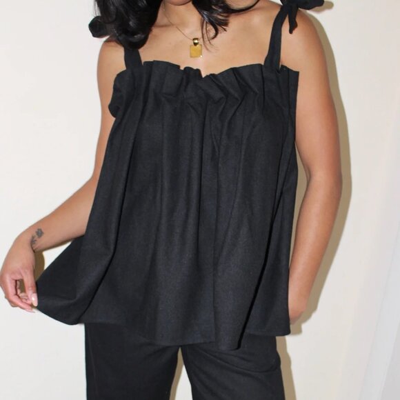 Toni Woven Silk Top (O/S) - Picture 3 of 4